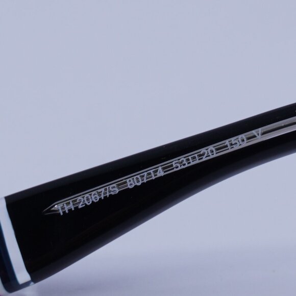 Tommy Hilfiger TH2067/S 0807 T4 Sunglasses Black Square Frame, Silver Lenses - Picture 9 of 11